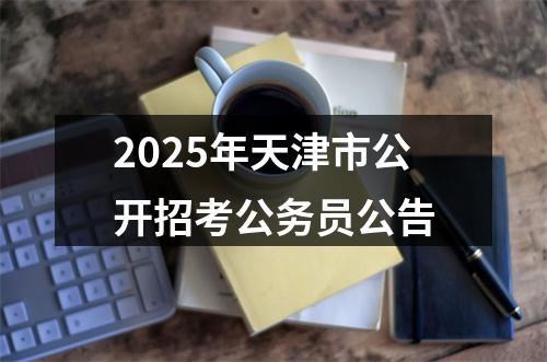 2025年天津市公开招考公务员公告 图片