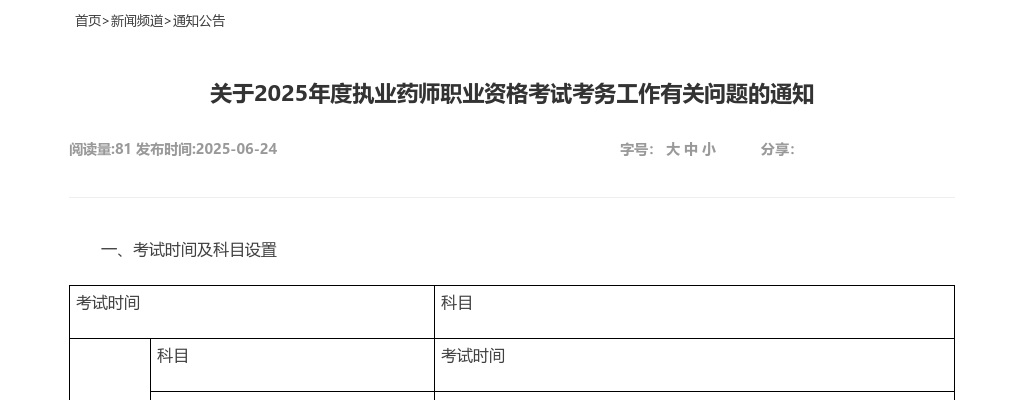 2025年度执业药师职业资格考试考务工作有关问题的通知 图片